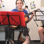 Die Gitarrenhelden der Grundschule Hammah zeigten ihr Können