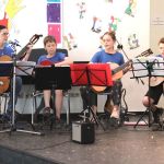 Die Gitarrenhelden der Grundschule Hammah zeigten ihr Können